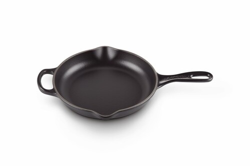 Skillet en Fonte &Eacute;maill&eacute;e Rond 23 cm Noir Mat